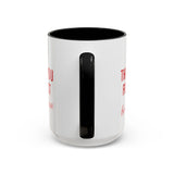 Thank You Accent Mug (11, 15oz) - Ceramic Coffee Mug with Fun Statement Design