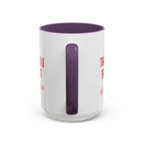 Thank You Accent Mug (11, 15oz) - Ceramic Coffee Mug with Fun Statement Design